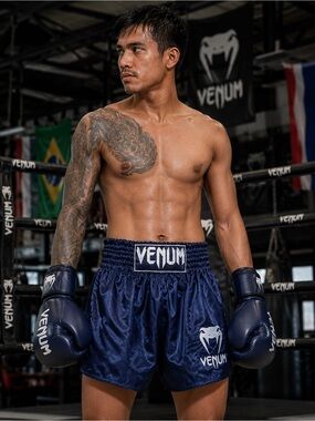 Venum Men's Navy Athletic Muay Thai Shorts A2